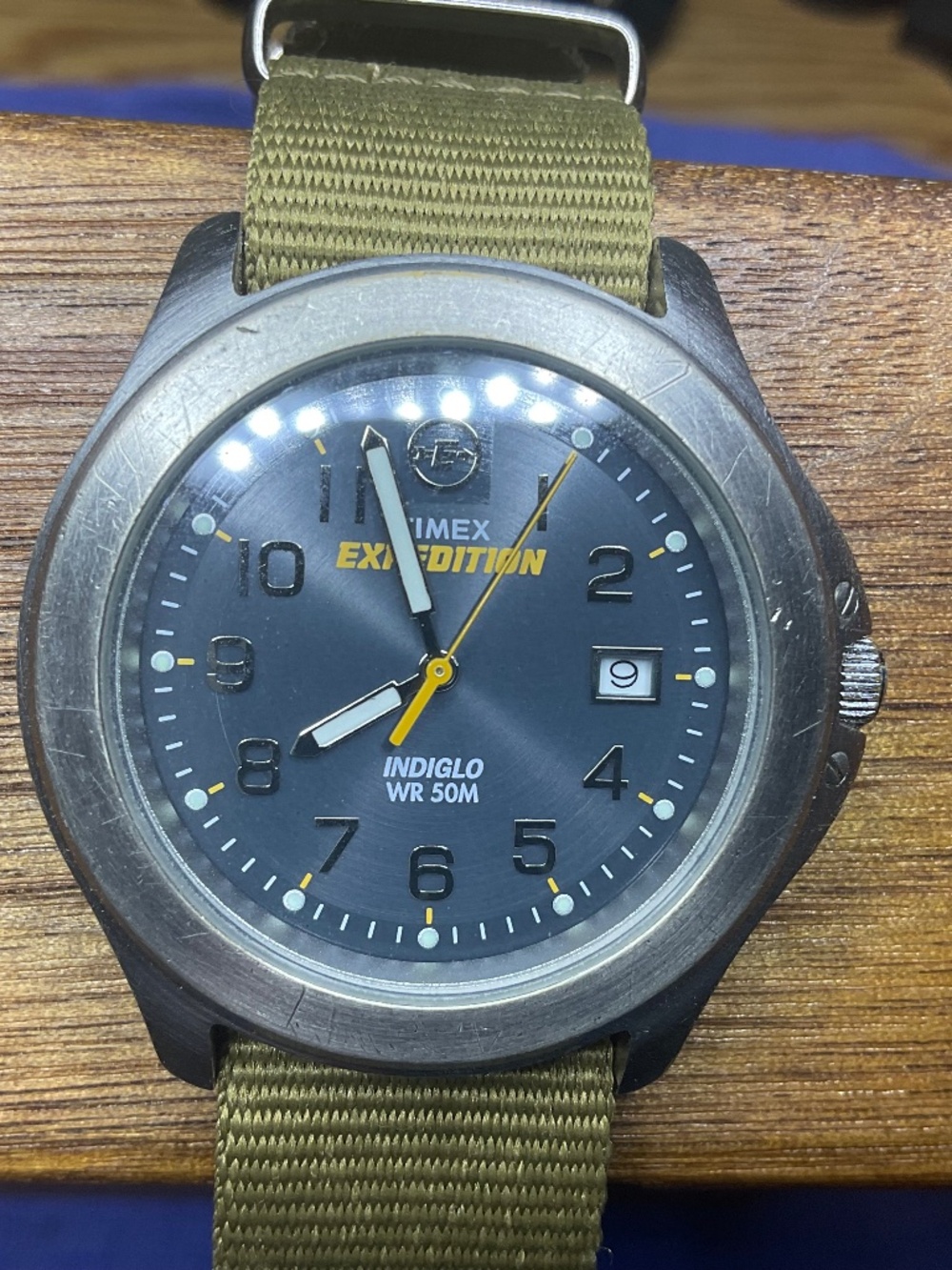 Timex Expedition with new band and crystal